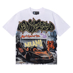 Godspeed T-shirts Atlanta Supercar Printed Cotton Casual Short Sleeve Men and Women