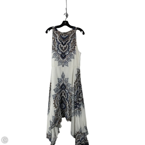 Dress Casual Maxi By Chicos In Black & White, Size: 10