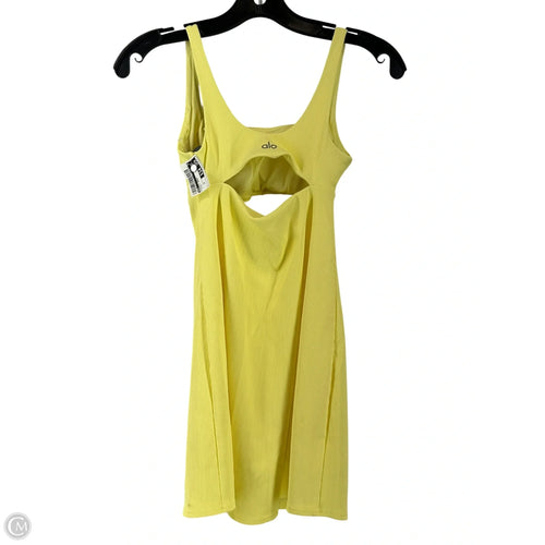 Athletic Dress By Alo In Yellow, Size: Xs