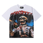 Godspeed T-shirts Racer F1 Champagne Printed Cotton Casual Short Sleeve T-shirts Men and Women