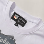 Godspeed T-shirts Los Angeles Hollywood Hills Fire Print Cotton Casual Short Sleeve Men and Women