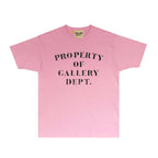 Gallery Dept T Shirt Retro Printed Loose Short-Sleeved Shirt