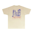 Gallery Dept T Shirt Retro Printed Loose Short-Sleeved Shirt