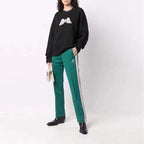 Palm Angle Sweatshirt Palm Angels Embroidered Crew Neck Long-Sleeved Sweater for Men and Women