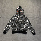 Bape Hoodie Zip-Up Cardigan Two-Hooded Hoodie