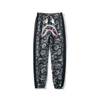 Bathing Ape Pant Shark Head Print Luminous Starry Sky Trousers Men's and Women's Casual Pants Sweatpants