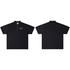 Gallery Dept T-Shirt Alphabet Slogan Lapel Short Sleeve Polo Shirt
