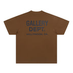 Mens T-shirts GALLERY DEPT printed round neck short-sleeved T-shirt pure cotton