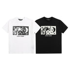 Palm Angels T-shirt Star Moon Print Short Sleeve T-shirt