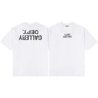Gallery Dept T-Shirt Hand Painted Ink Splashing Alphabet Washed Retro Short Sleeve T-Shirt