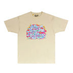 Gallery Dept T Shirt Retro Printed Loose Short-Sleeved Shirt