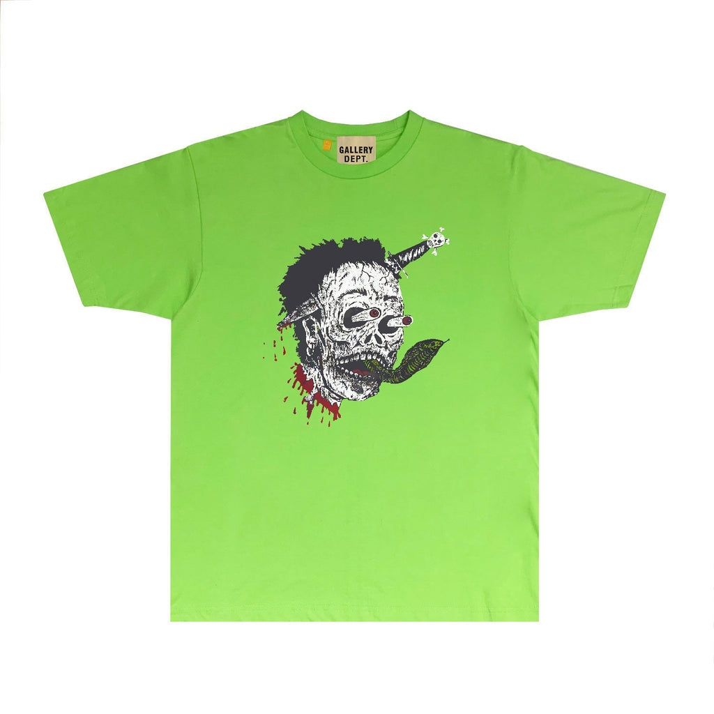 Gallery Dept T Shirt Retro Printed Loose Short-Sleeved Shirt