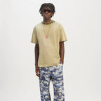 Palm Angels T-shirt Collar Letter Print Short Sleeve T-shirt